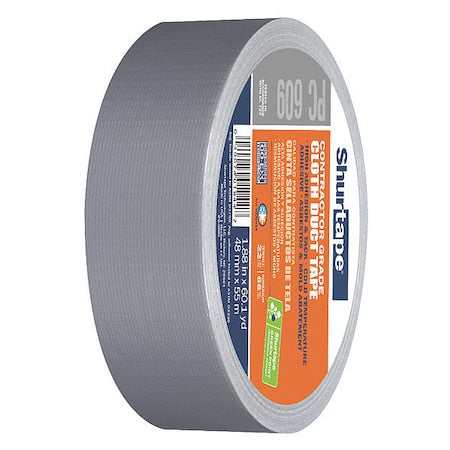 Duct Tape, Silver, 60-1/8 yd L, 1-7/8 in W