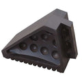 Wheel Chock, Molded Rubber, Black