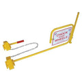 Rail Car Wheel Chocks and Flag