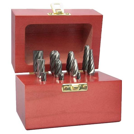 Carbide Bur Set, Aluma Cut, 1/4 in, 10 pc