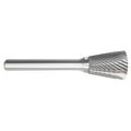 Carbide Bur, Inverted Cone, 1/4, 1/4 Shank