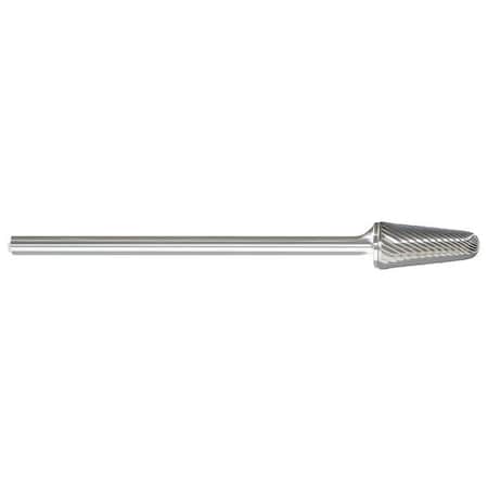 Carbide Bur, Taper Radius, 1/2, 1/4 Shank
