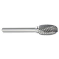 Carbide Bur, Oval, 3/8 In, 1/4 Shank