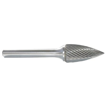 Carbide Bur, Pointed Tree, 1/2, 1/4 Shank
