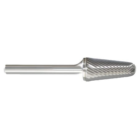 Carbide Bur, Taper Radius, 5/8, 1/4 Shank