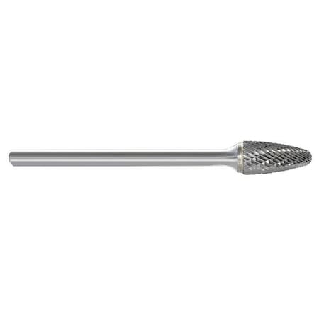Carbide Bur, Tree, 1/4 In, 1/4 Shank