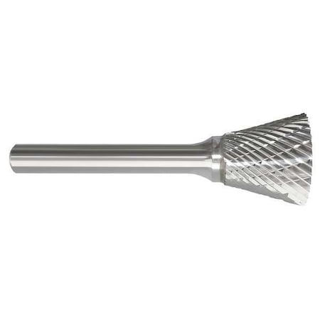 Carbide Bur, Inverted Cone, 1/4,1/4 Shank
