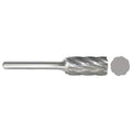 Carbide Bur, Cylinder, 1/4 In, 1/4 Shank
