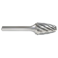 Carbide Bur, Tree, 1/4 In, 1/4 Shank