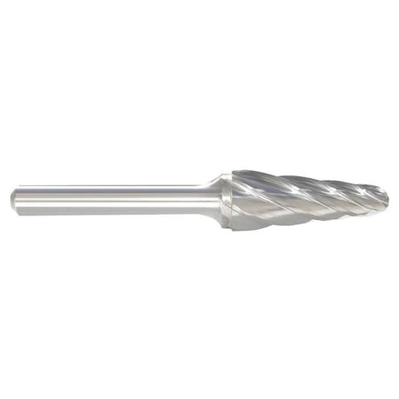 Carbide Bur, Taper Radius, 5/8, 1/4 Shank