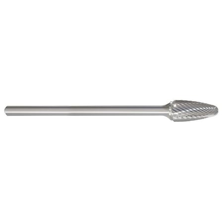 Carbide Bur, Tree, 1/4 In, 1/4 Shank