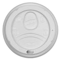 Lid for 10 oz. Hot Cup, Dome, Sip Through, White, Pk1000