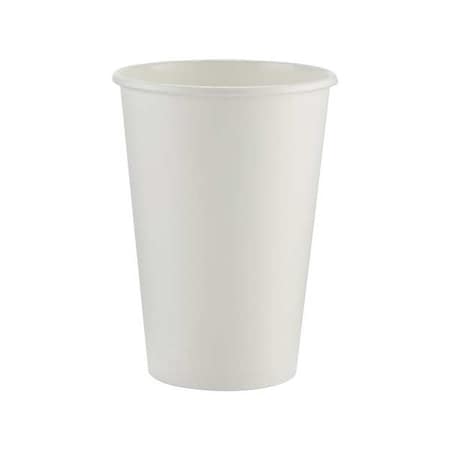 Disposable Hot cup 16 oz. White, Paper, Pk1000