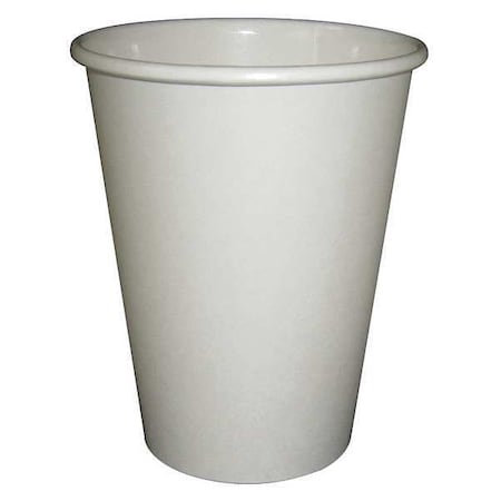 Disposable Hot cup 8 oz. White, Paper, Pk1000