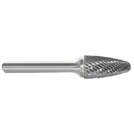 Carbide Bur, Tree, 1/8 In, 1/8 Shank
