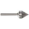 Carbide Bur, Cone, 1/2 In, 1/4 Shank