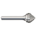 Carbide Bur, Cone, 3/8 In, 1/4 Shank