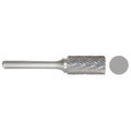 Carbide Bur, Cylinder, 3/4 In, 1/4 Shank