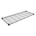 Wire Shelf, 24"Wx48"L Shelf, Black Epoxy