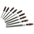 9 Piece 6", 8", 10" & 12" Maintenance File Set with Ergonomic Handles
