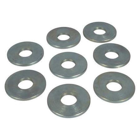 Flat Washer, 1/2, Zinc Plated, PK8