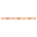 Level, Plastic, 48 In L, 3 Vials, Orange