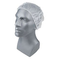 Bouffant Cap, Polypropylene, 18 in Dia., White, S, 1000 PK