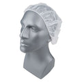 Bouffant Cap, Polypropylene, White, 21 in Dia., Size Medium, 1000PK