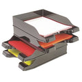 Stacker Set, Black, Polystyrene, 13 2/3 in W, 4 1/4 in L, 10 in H, 13.63"" D