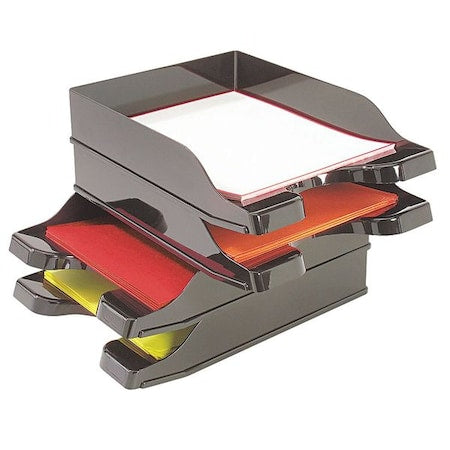 Stacker Set, Black, Polystyrene, 13 2/3 in W, 4 1/4 in L, 10 in H, 13.63"" D