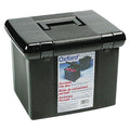 Portable File Box, Black