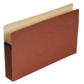Expandable File Folder 8-1/2 x 14" Red, 5-1/4" Expansion