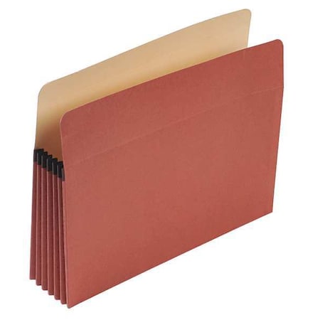 Expandable File Folder 8-1/2 x 11" Red, 5-1/4" Expansion