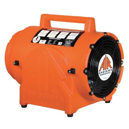 Conf. Sp Fan, Axial, Plastic, Orng, 8 In