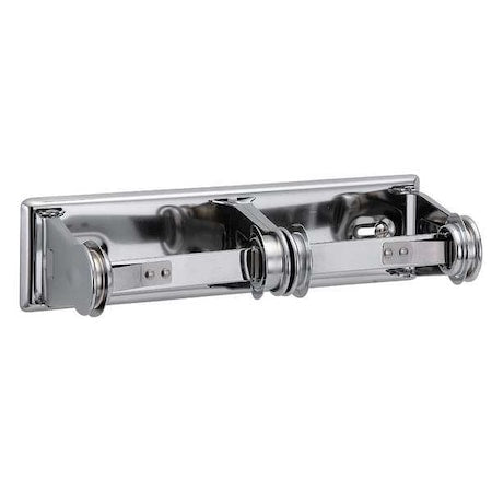 Toilet Paper Holder, Triple Post, Silver