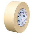 Masking Tape, 24 mm W x 54 4/5 m L, 6.3 mil Thick, Tan, Rubber Adhesive, 36 PK
