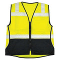 3XL Class 2 Flame Resistant High Visibility Vest, Lime