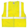 3XL Class 2 Flame Resistant High Visibility Vest, Lime