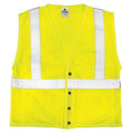 2XL Class 2 Flame Resistant High Visibility Vest, Lime