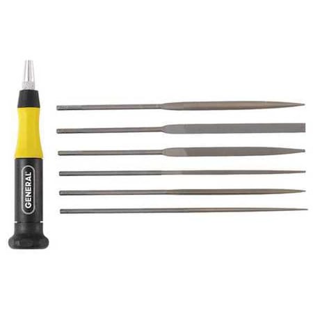 Needle File Set, Swiss, 6 Pieces