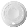 Lid for 10 to 14 oz. Hot Cup, Dome, Sip Through, White, Pk1000