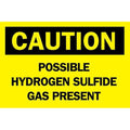Caution Sign, 7 in H, 10 in W, Polyester, Rectangle, English, 84317