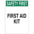 Safety First, First Aid Kit, 14 in x 10 in, Rectangle, Aluminum, 41209