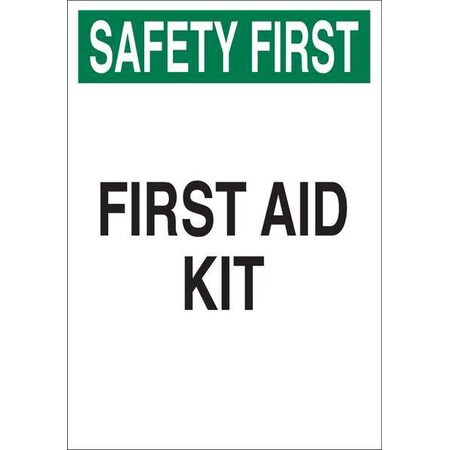 Safety First, First Aid Kit, 14 in x 10 in, Rectangle, Aluminum, 41209