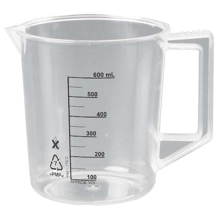 Beaker with Handle, 500mL, Poly, PK6