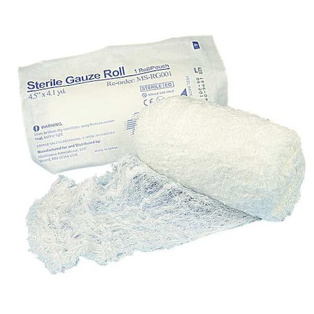 Bulk Roll Gauze, White, 4 1/8yd L, PK100