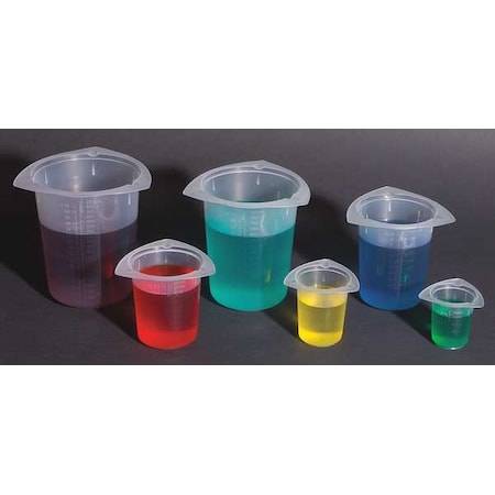 Beaker Set, Polypropylene, Low Form, 50 mL, 100 mL, 250 mL, 400 mL, 800 mL, 1 L / Not Rated 30 PK