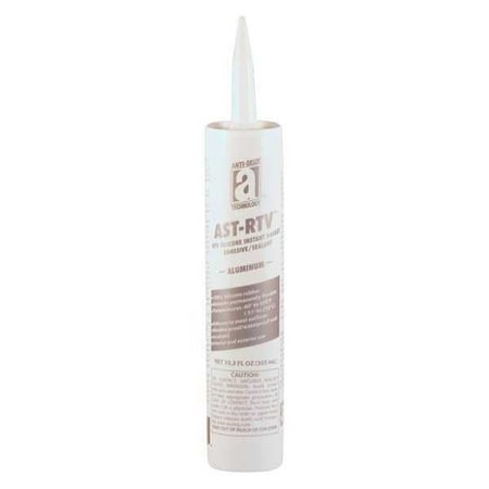 Waterproof RTV Gasket Maker, 10.3 oz, Silver, Temp Range -75 to 450 Degrees F