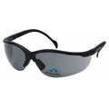 Venture II(R), Reader Safety Glasses, Anti-Scratch, Gray Lens, Half-Frame, Wraparound