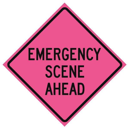 Bright Pink Roll Up Sign, 36"x36", ESA